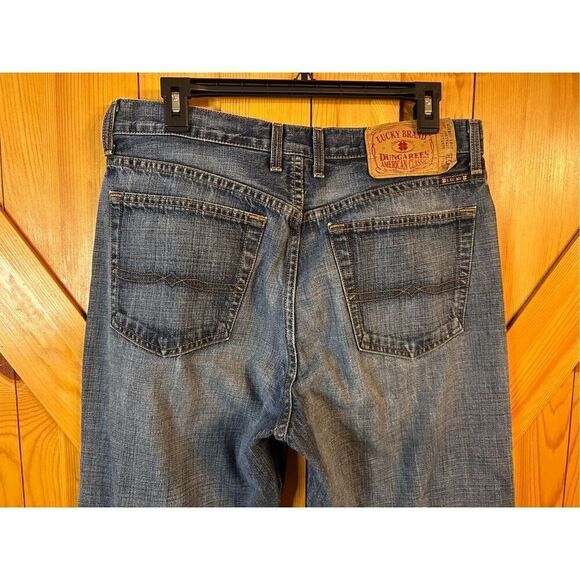 Lucky Brand Jeans 33 Cotton Denim Straight Leg Dungarees (4670) read - Picture 6 of 8